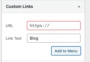 How to add a menu item with no URL in WordPress